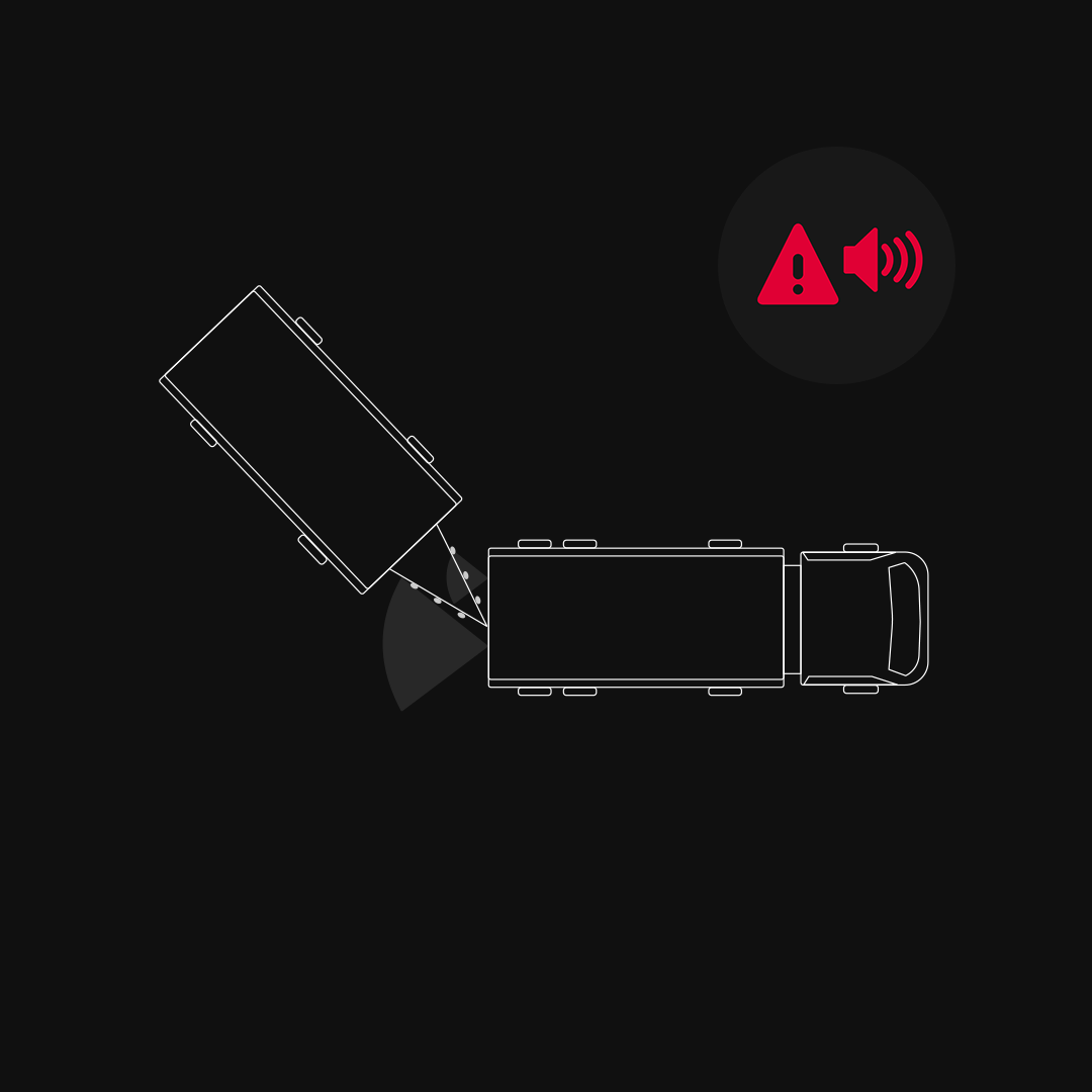 Jackknife warning innovation for the sake of safety